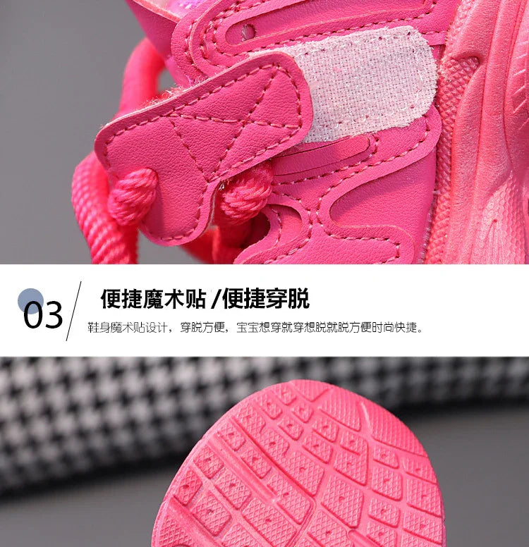 Kids Sports Shoes Children Casual Running Shoes for Boys Girls Air Mesh Breathable Fashion Sneakers Spring Summer Anti-skid Soft - Evallys.com