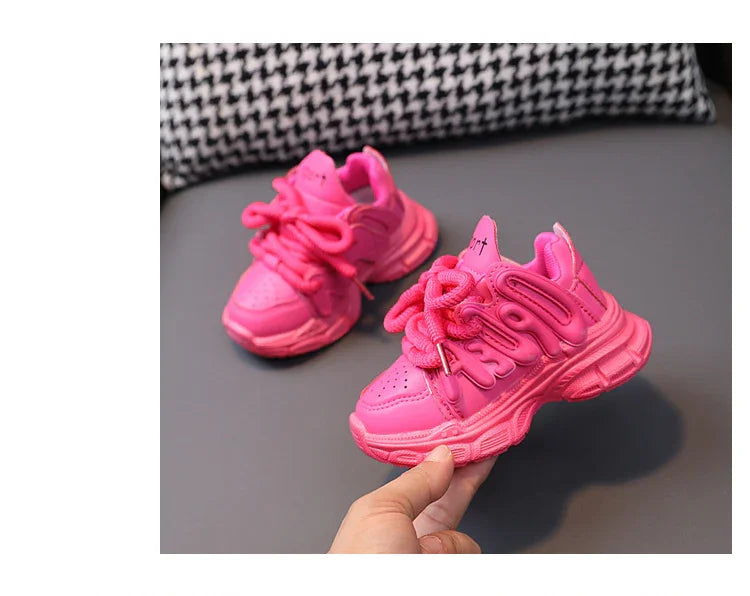 Kids Sports Shoes Children Casual Running Shoes for Boys Girls Air Mesh Breathable Fashion Sneakers Spring Summer Anti-skid Soft - Evallys.com