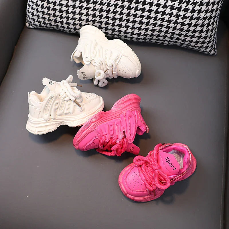Kids Sports Shoes Children Casual Running Shoes for Boys Girls Air Mesh Breathable Fashion Sneakers Spring Summer Anti-skid Soft - Evallys.com