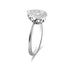 10K White Gold 3/8 Cttw Round-Cut Lab Grown Diamond Cluster Pear Promise Ring (G-H Color, VS2-SI1 Clarity) - Evallys.com # #