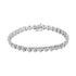 .925 Sterling Silver 1.0 Cttw Diamond Miracle-Set X-Link 7" Tennis Bracelet (I-J Color, I3 Clarity) - Evallys.com # #