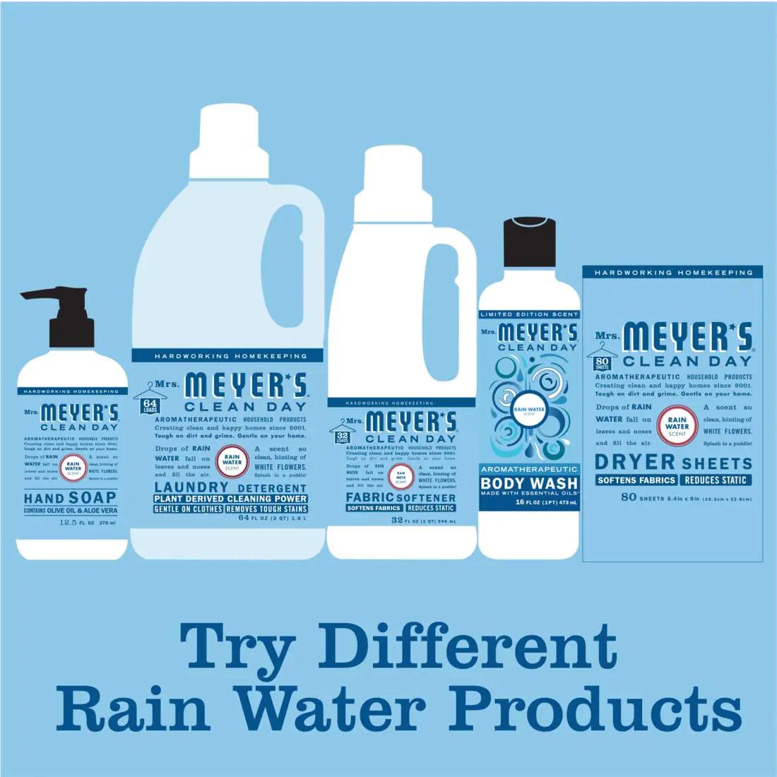 MRS. MEYER'S CLEAN DAY Liquid Hand Soap Refill, Rainwater, 33 OZ Rain Water 33 Fl Oz (Pack of 1) - Evallys.com # #