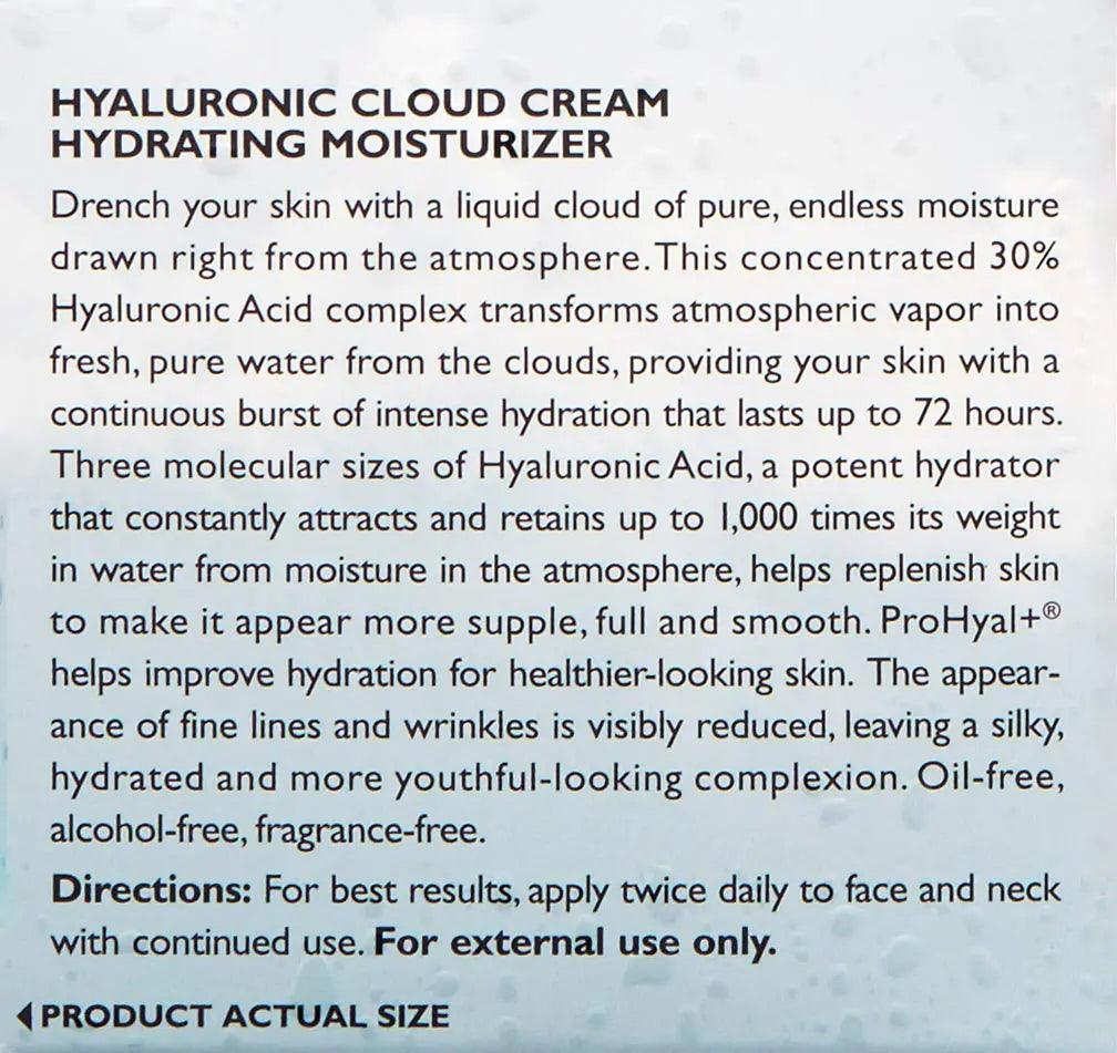 Peter Thomas Roth | Water Drench Hyaluronic Cloud Cream | Hydrating Moisturizer for Face, Up to 72 Hours of Hydration for More Youthful-Looking Skin, Fragnance Free, 1.69 Fl Oz 1.7 Fl Oz (Pack of 1) - Evallys.com # #