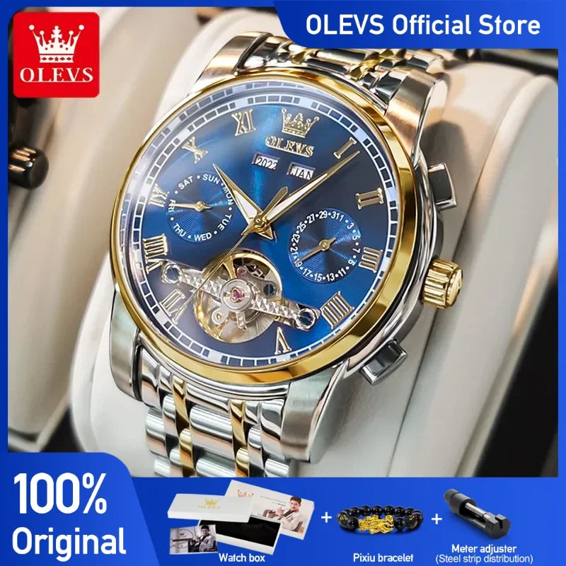 OLEVS Men’s Automatic Watch

Skeleton Mechanical Watch

Self-Winding Business Watch

Waterproof Stainless Steel Watch

Roman Dial Mechanical Wristwatch

Shock Resistant Men’s Watch

OLEVS 6607 Watch

Formal Dress Mechanical Watch

