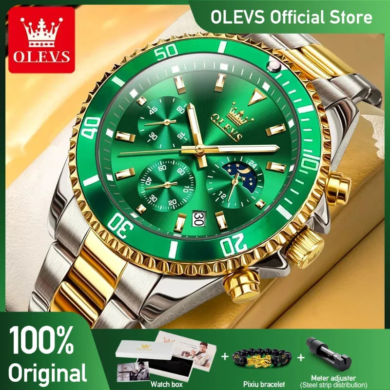 OLEVS Men’s Luxury Watch

Chronograph Stainless Steel Watch

Moon Phase Watch for Men

Waterproof Quartz Watch

Luminous Chronograph Watch

Top Brand Men’s Watches

Automatic Date Men’s Watch

Stylish Stainless Steel Timepiece