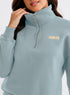 Herseas Women 2 Piece Outfits Sweatsuit Lounge Set Half Zip Pullover with Jogger Airport Tracksuit Matching Pants Set XX-Large Mist Blue - Evallys.com # #