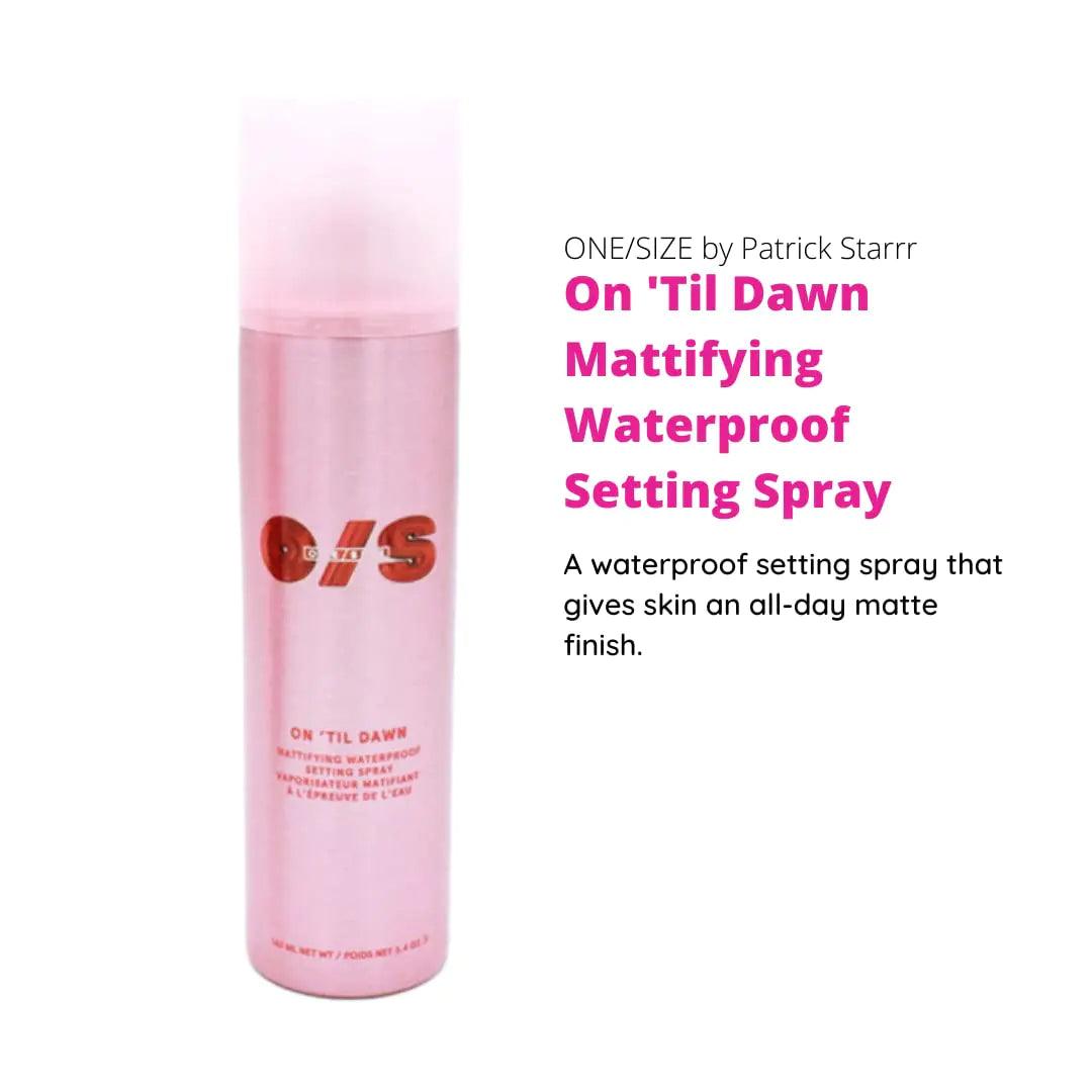 One size One Size by Patrick Starrr On 'Til Dawn Mattifying Waterproof Setting Spray for Long Lasting Face Makeup, All Day Matte Finish, Light Finishing Spray,3.4 Ounce (Pack of 1) - Evallys.com # #