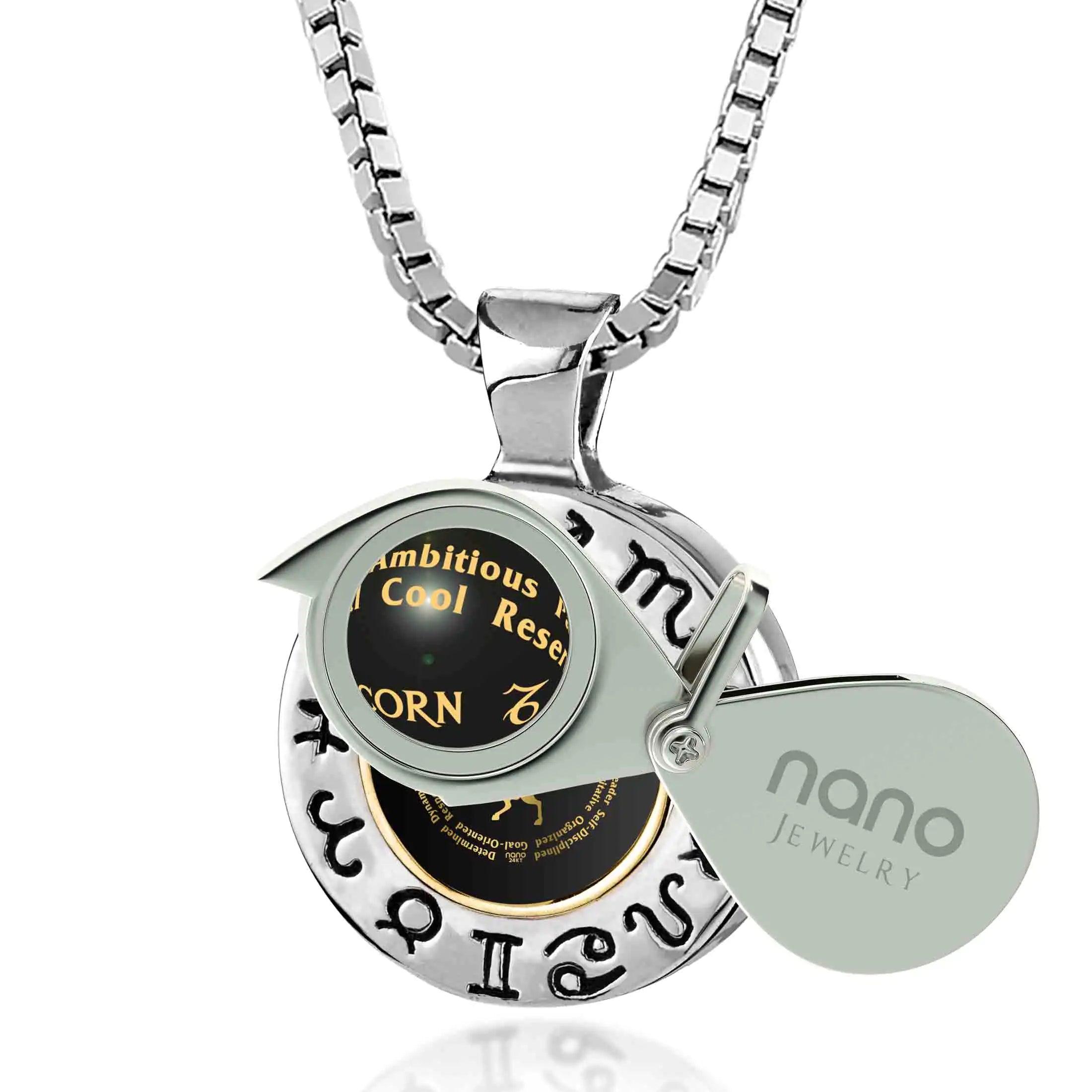 Capricorn Zodiac Sign Necklace Gift - Evallys.com # #