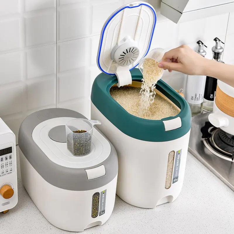 Automatic Kitchen Rice Bin - Evallys.com # #