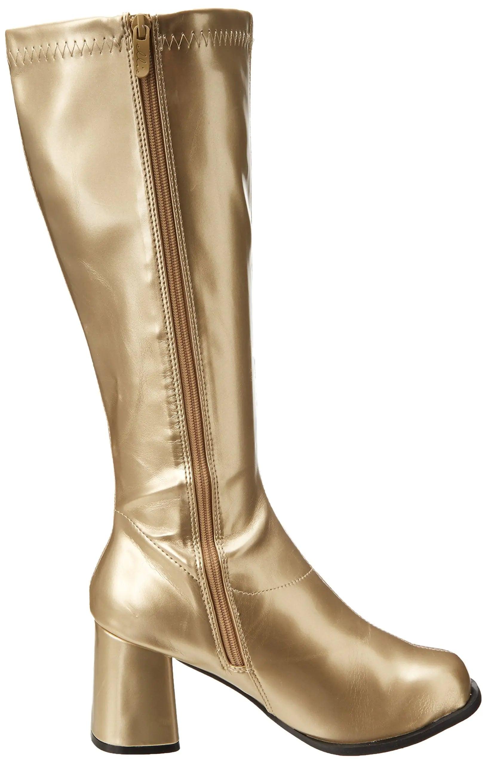 Ellie Shoes Women's Gogo Knee High Boot 9 Gold - Evallys.com # #