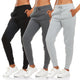 BottomLine 3 Pack Sweatpants Women, Comfortable Womens Sweatpants, Fleece Womens Joggers (Available in Plus) Standard 2X Combo 1 - Evallys.com