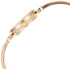 Anne Klein Women's Genuine Diamond Dial Bangle Watch Tan/Gold - Evallys.com # #