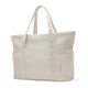 BAGSMART Large Tote Bag For Women, Travel Shoulder Bag Top Handle Handbag with Yoga Mat Buckle for Gym, Work, Travel Beige - Evallys.com
