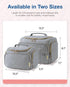 BAGSMART Travel Toiletry Bag, Large Wide-open Travel Bag for Toiletries, Makeup Cosmetic Travel Bag with Handle, Grey-Large - Evallys.com # #