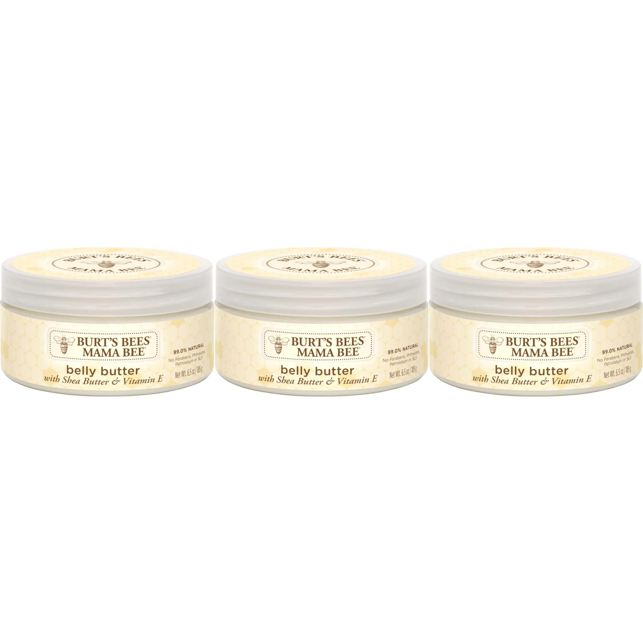 Burt's Bees Mama Belly Butter with Shea Butter and Vitamin E, 99.0% Natural Origin, 3 Pack 6.5 Ounce (Pack of 3) - Evallys.com # #