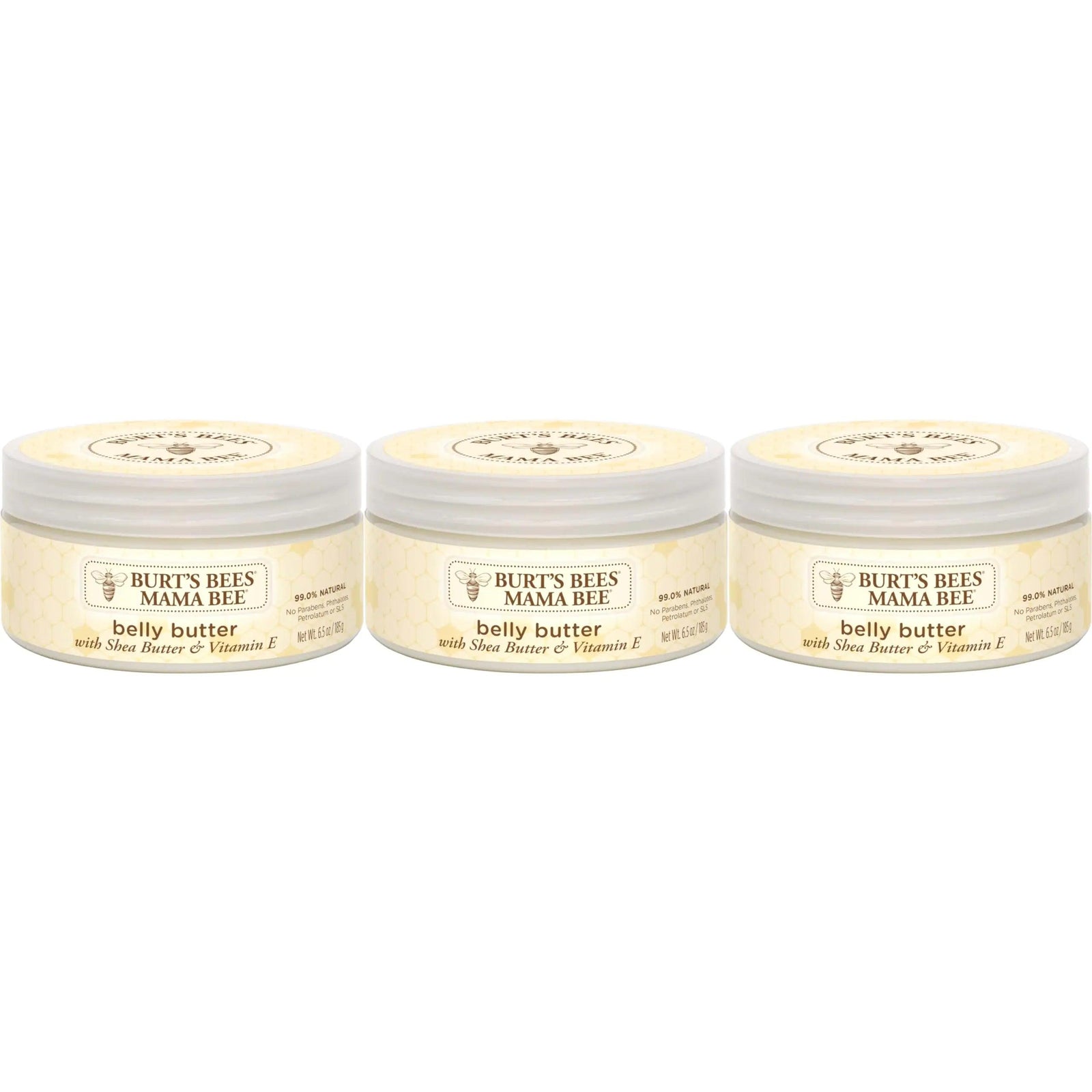 Burt's Bees Mama Belly Butter with Shea Butter and Vitamin E, 99.0% Natural Origin, 3 Pack 6.5 Ounce (Pack of 3) - Evallys.com # #