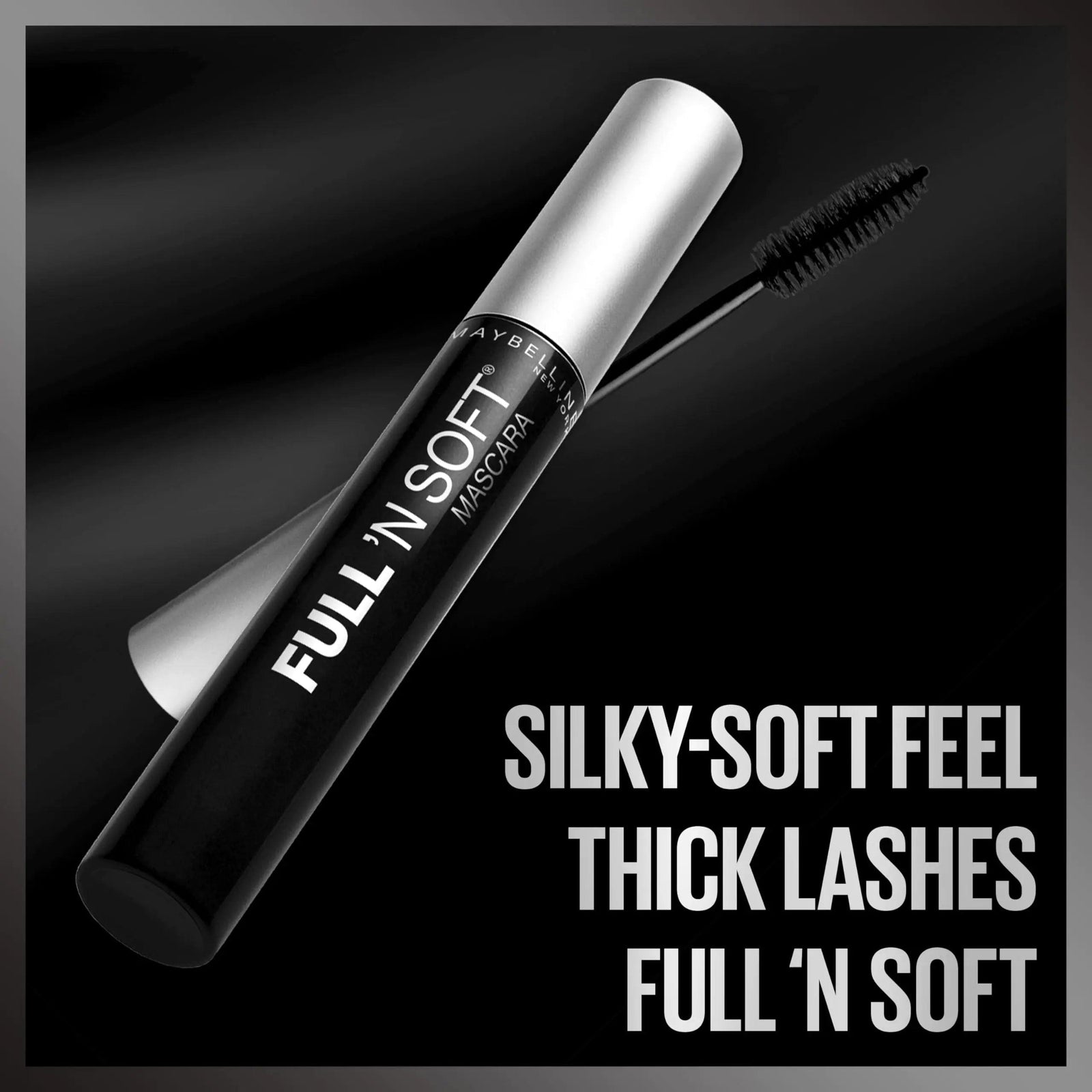 Maybelline Full 'N Soft Waterproof Mascara, Very Black, 1 Count 0.28 Fl Oz (Pack of 1) - Evallys.com # #