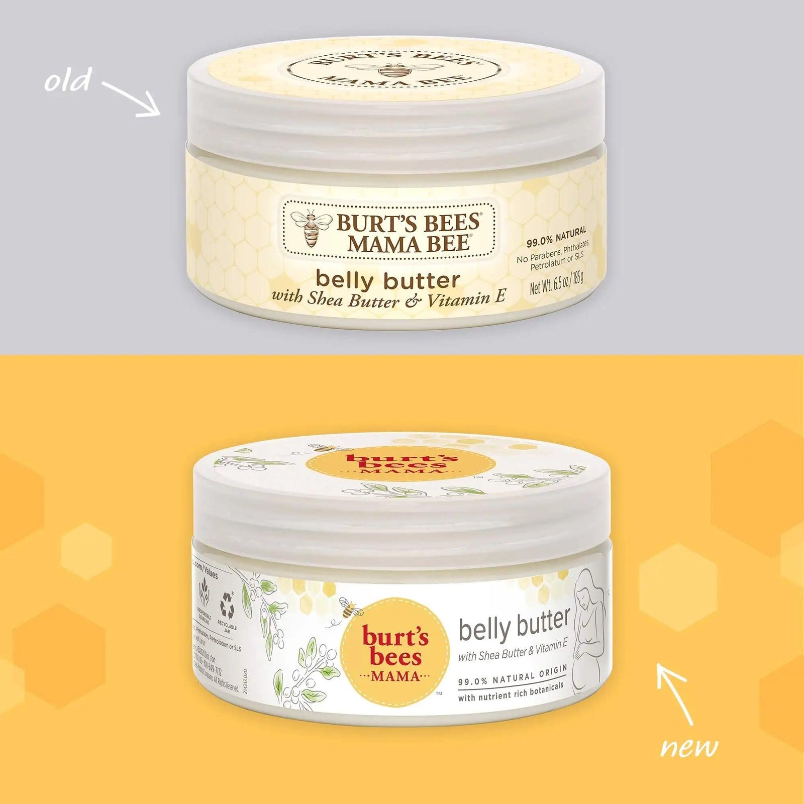 Burt's Bees Mama Belly Butter with Shea Butter and Vitamin E, 99.0% Natural Origin, 3 Pack 6.5 Ounce (Pack of 3) - Evallys.com # #