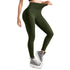 Leggings for Women, No See Through High Waisted Workout Yoga Leggings for Women No-Pocket Small-Medium Army Green - Evallys.com # #