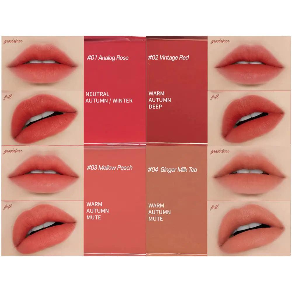 ETUDE Fixing Tint #04 Ginger Milk Tea (23AD) | Long Lasting High Pigmented Liquid Lipstick | Waterproof Lightweight Matte Finish Lip Stain | Full Coverage 4 Ginger Milk Tea - Evallys.com # #