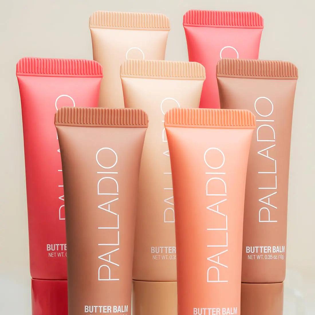 Palladio Butter Balm - Hydrating Lip Balm with Sheer Tint, Aloe, Peptides, Shea Butter, and Vegan Formulation for Instant Moisture, Shine, and Soothing Lip Care, Peaches & Cream - Evallys.com # #