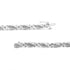 .925 Sterling Silver 1.00 Cttw Round Diamond X-Link Bracelet (I-J Color, I2-I3 Clarity) - Size 7.25" - Evallys.com # #