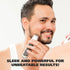Wahl Groomsman Battery Operated Facial Hair Trimmer for Beard & Mustache Trimming Including Light Detailing and Body Grooming – Model 9906-717V Silver - Evallys.com