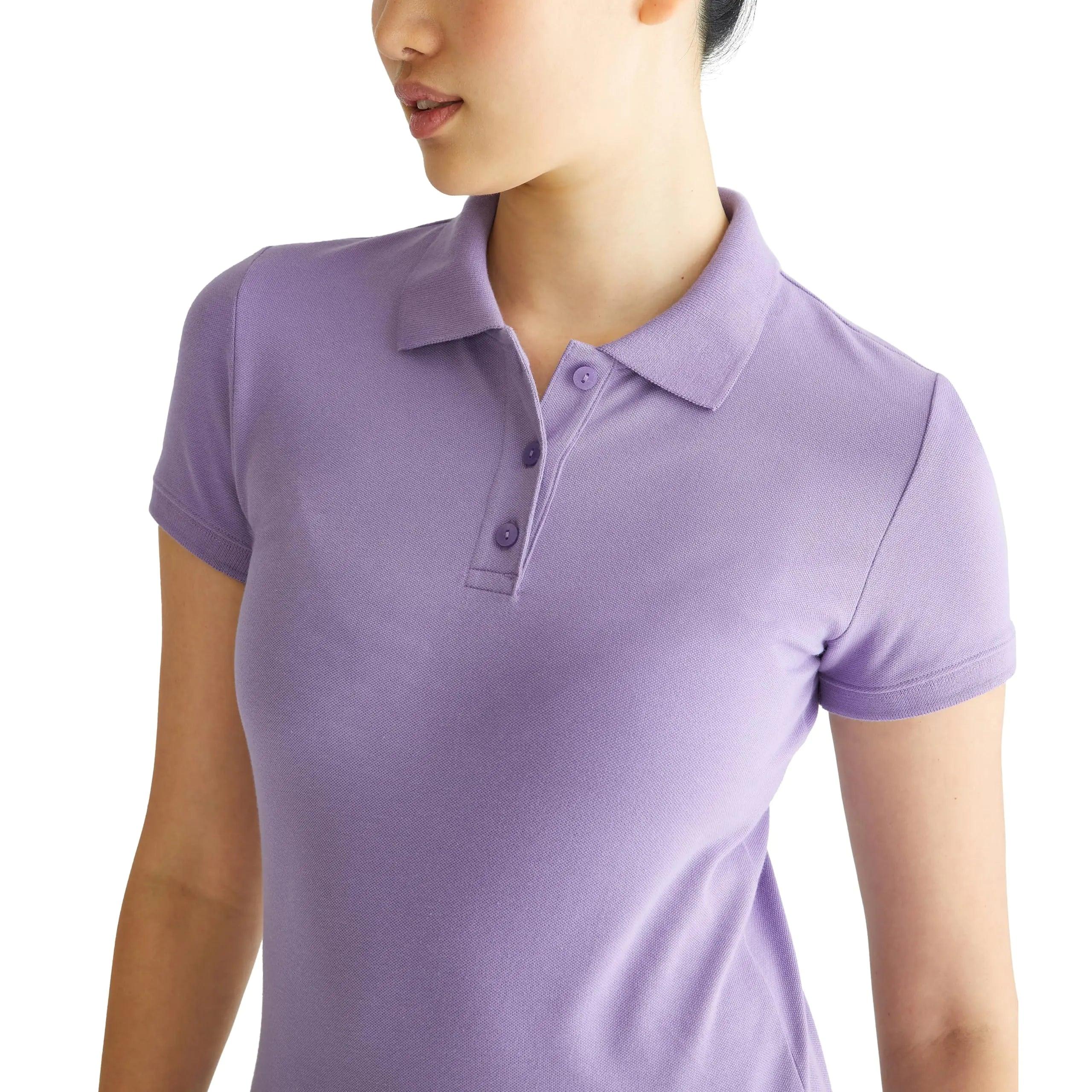 AEROPOSTALE Women's Aero Uniform Polo Short Sleeve X-Small Purple Haze - Evallys.com # #