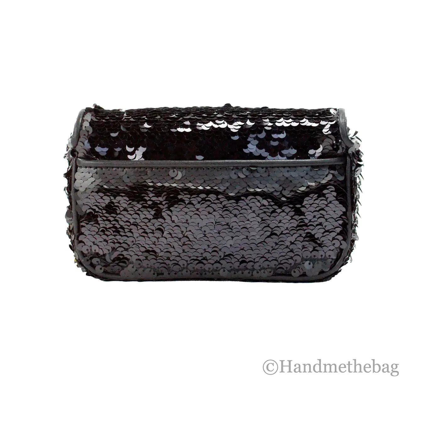 Marc Jacobs The Mini J Marc Shoulder Black Sequined Bag - Evallys.com # #