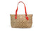 Coach Gallery Khaki Red Signature Coated Canvas Tote Bag - Evallys.com # #