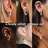 9 Pairs Gold/Sterling Silver/Rose Gold Plated Hoop Earrings Set for Women Trendy Chunky Gold Hoops 14K Real Gold Plated Small Huggie Clip-ons Earrings for Sensitive Ears Non Tarnish Jewelry - Evallys.com # #
