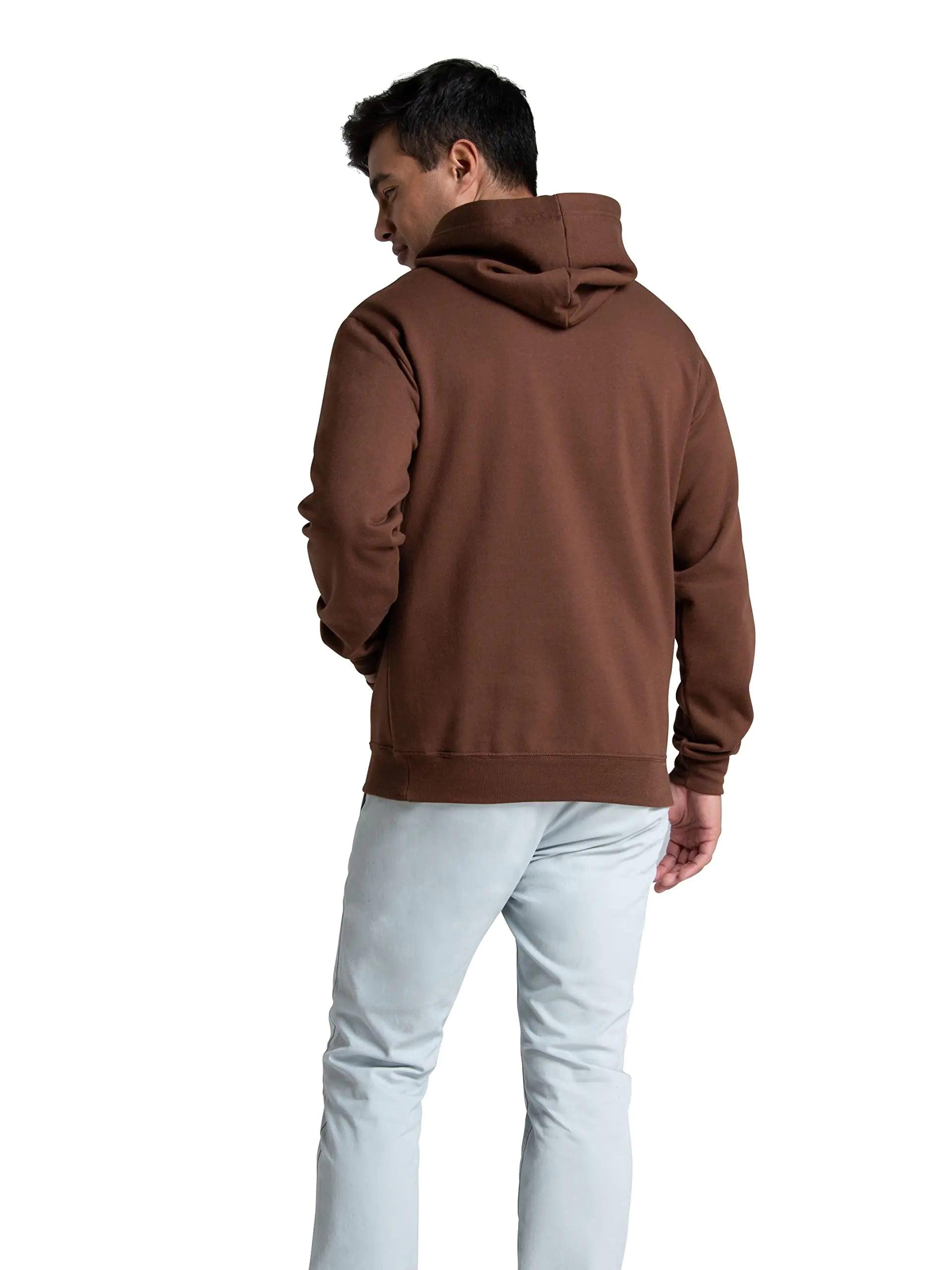 Fruit of the Loom Unisex Adult Eversoft Fleece Hoodie X-Large Warm Mocha Pullover - Evallys.com # #