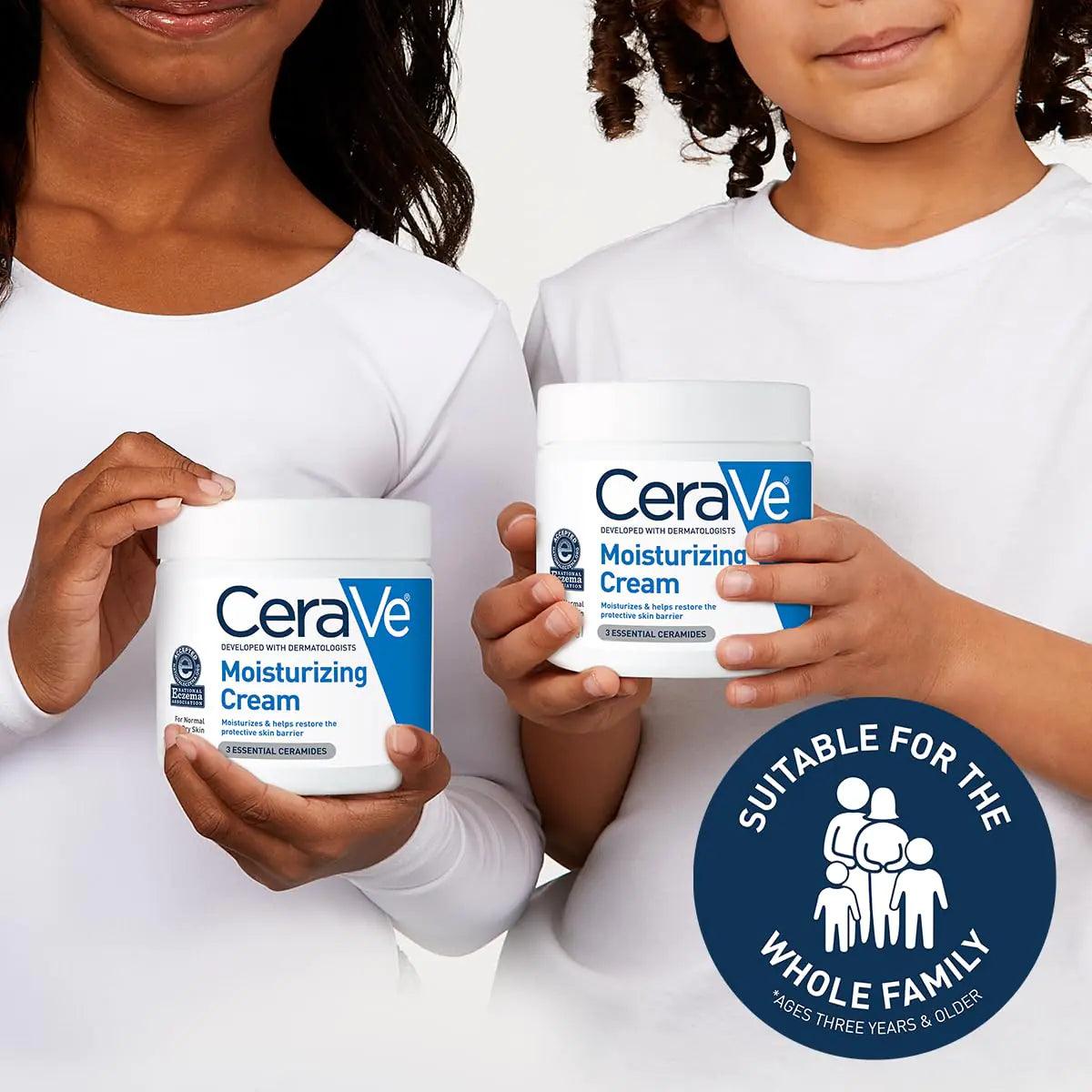 CeraVe Moisturizing Cream | Body and Face Moisturizer for Dry Skin | Body Cream with Hyaluronic Acid and Ceramides | Daily Moisturizer | Oil-Free | Fragrance Free | Non-Comedogenic | 19 Ounce 1.19 Pound (Pack of 1) - Evallys.com # #