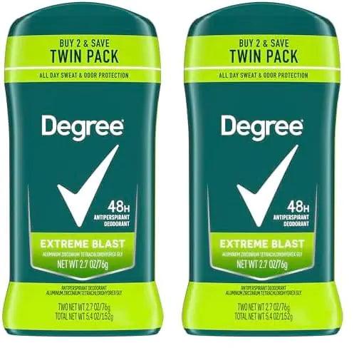 Degree Men Original Protection Antiperspirant Deodorant 48-Hour Sweat & Odor Protection Extreme Blast Antiperspirant For Men 2.7 oz, Twin Pack (Pack of 2) 8.1 Ounce (Pack of 4) - Evallys.com # #