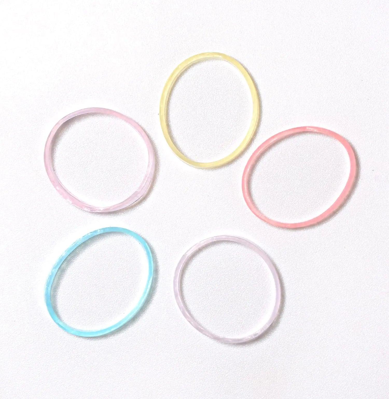 Mini Hair Elastics for Girls Transparent Rubber Bands, 1000 PCS, Multi Color 1 Count (Pack of 1000) Transparent color - Evallys.com # #