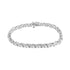 .925 Sterling Silver 1 cttw Brilliant Round-Cut Diamond "X" Link Bracelet (I-J Clarity, I2-I3 Color) - Size 7" - Evallys.com # #