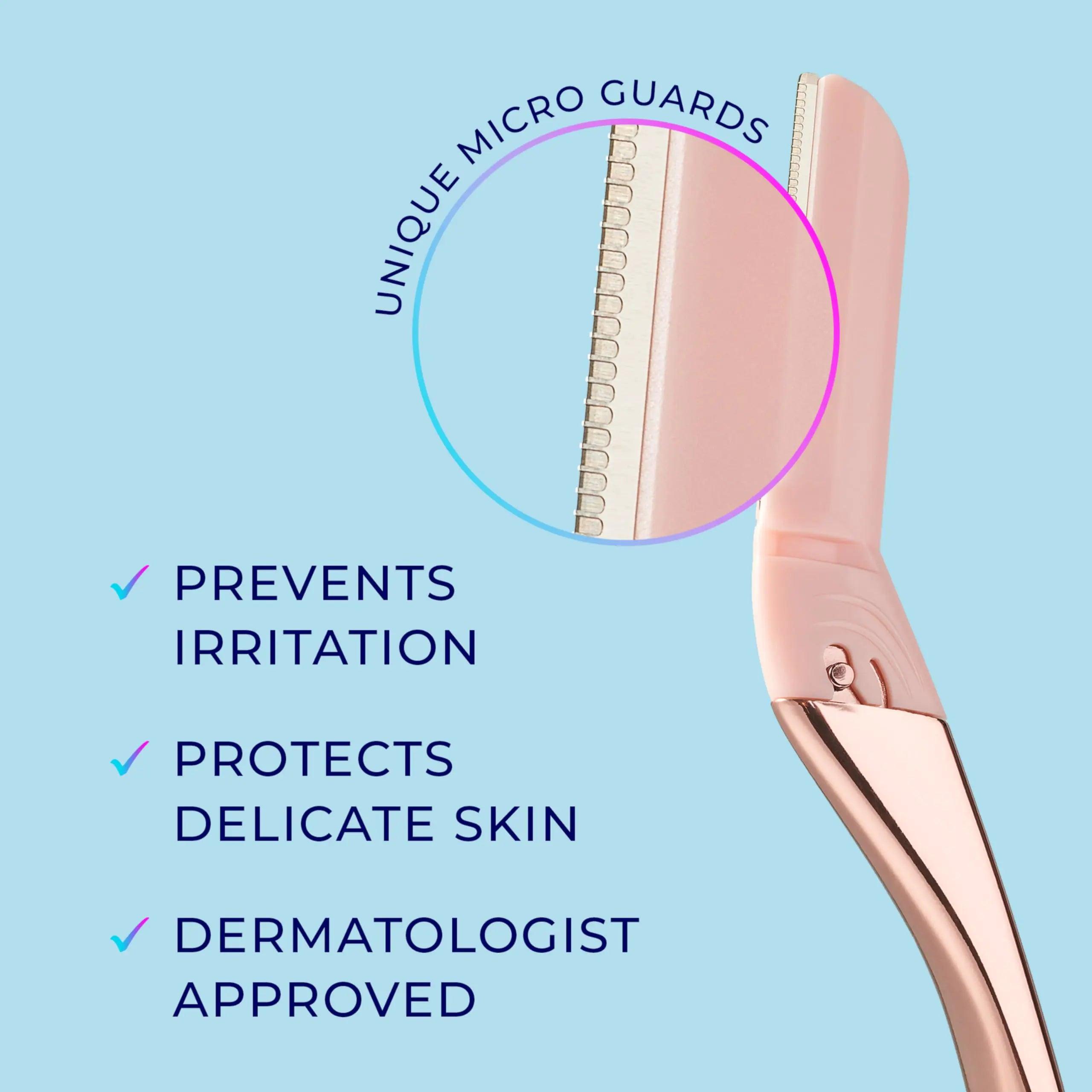 Schick Hydro Silk Dermaplaning Wand Refill Blades, 3ct Dermaplane Blades | Microblades for Face, Hydro Silk Dermaplaning Refills, Hydro Silk Razor Refills, Dermaplaning Tool Blade Refills, 3ct 3 Count Refills - Evallys.com # #