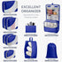 OlarHike Travel Essentials ALL INCLUDED 10 Set Sturdy Packing Cubes for Suitcases, UPGRADED Anti-Tear Stitching, NEW Improved Luggage Packing Organizers for Travel Accessories(Klein Blue) 03-Klein Blue - Evallys.com # #