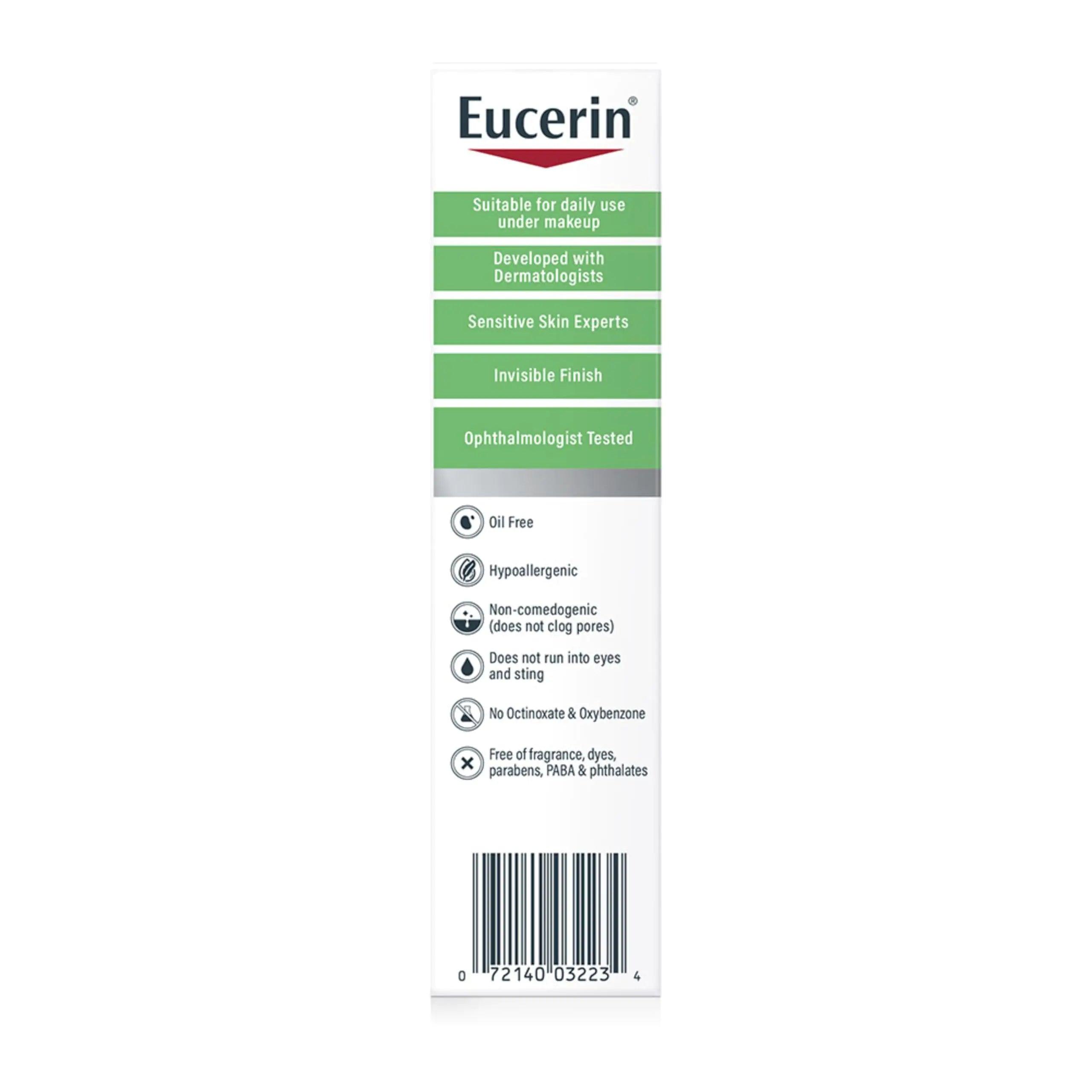 Eucerin Sun Clear Skin (Oil Control) SPF 50 Face Sunscreen Lotion, Hypoallergenic, Fragrance Free Sunscreen SPF 50 with Oil-Absorbing Minerals, 2.5 Fl Oz Bottle - Evallys.com # #