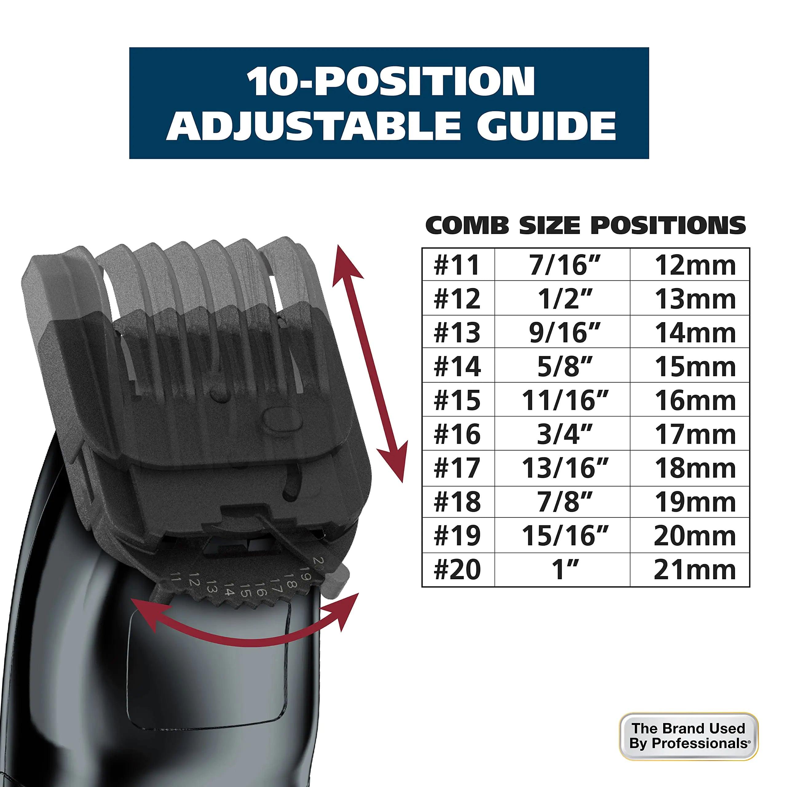 Wahl USA Rechargeable Lithium Ion All in One Beard Trimmer for Men with Detail and Ear & Nose Hair Trimmer Attachment – Model 9854-600B - Evallys.com # #