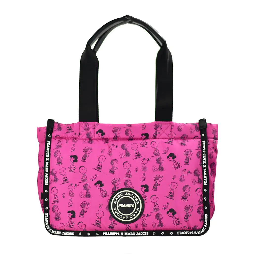 Marc Jacobs X Peanuts Medium Fuschia Nylon Tote - Evallys.com # #