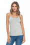 Natural Uniforms Women's Camisole Tank Top-Breathable Cotton Stretch X-Small Heather Charcoal - Evallys.com # #