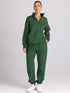 AUTOMET Womens 2 Piece Outfits Long Sleeve Sweatsuits Sets Half Zip Sweatshirts with Joggers Sweatpants Xmasgreen Large - Evallys.com # #