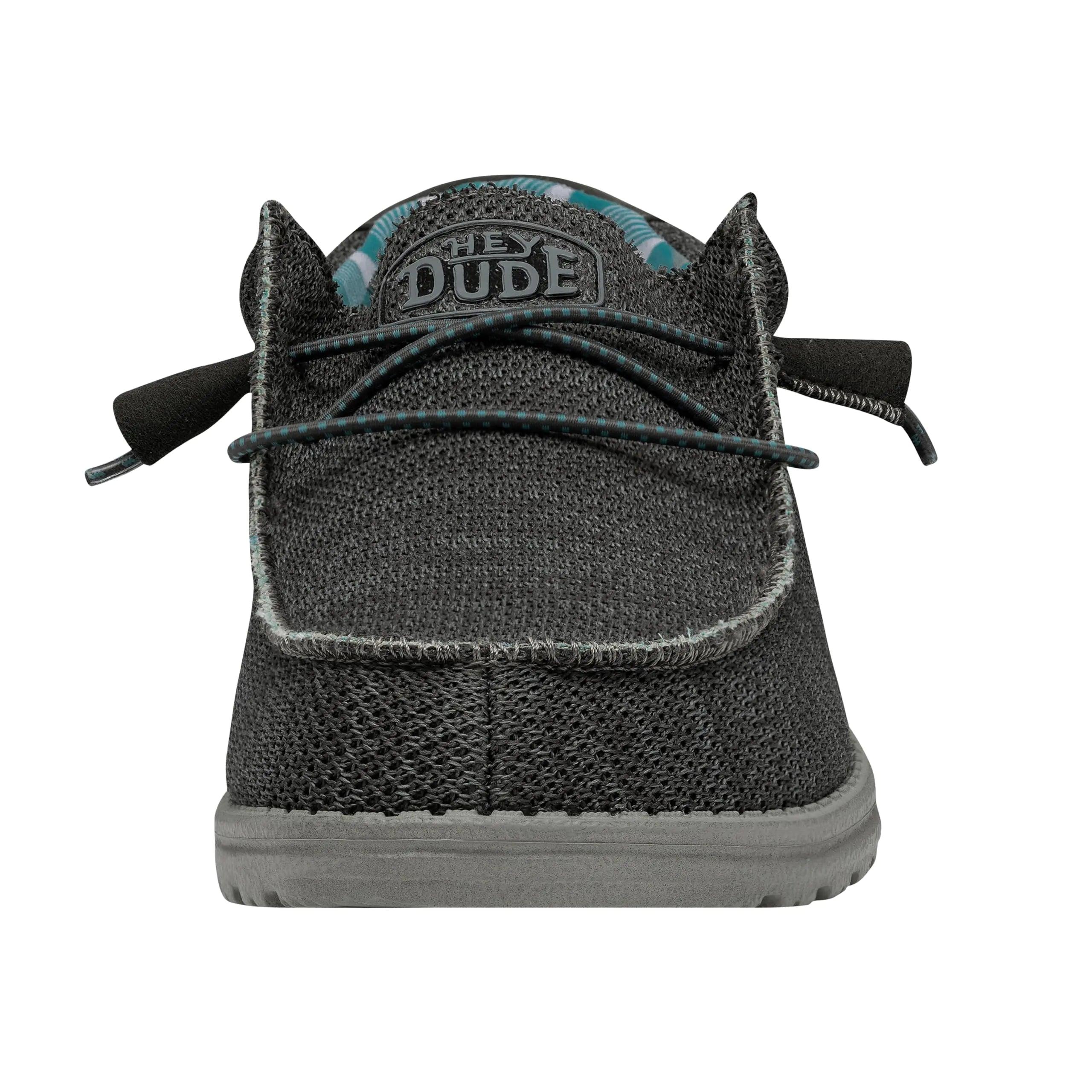 Hey Dude Men's Wally Sox | Men’s Shoes | Men's Lace Up Loafers | Comfortable & Light-Weight 8 Charcoal 2 - Evallys.com # #