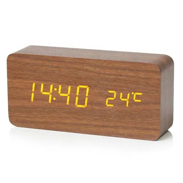 Wooden Digital Alarm Clock - Evallys.com # #