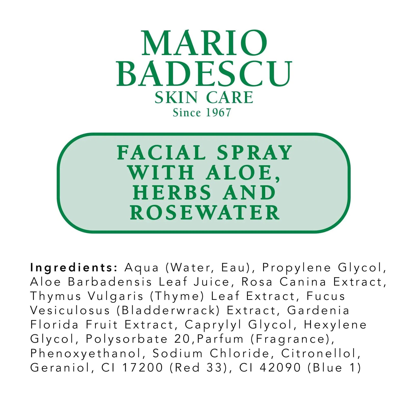 Mario Badescu Facial Spray with Aloe, Herbs and Rose Water for All Skin Types, Face Mist that Hydrates, Rejuvenates & Clarifies 4 Fl Oz (Pack of 2) - Evallys.com # #