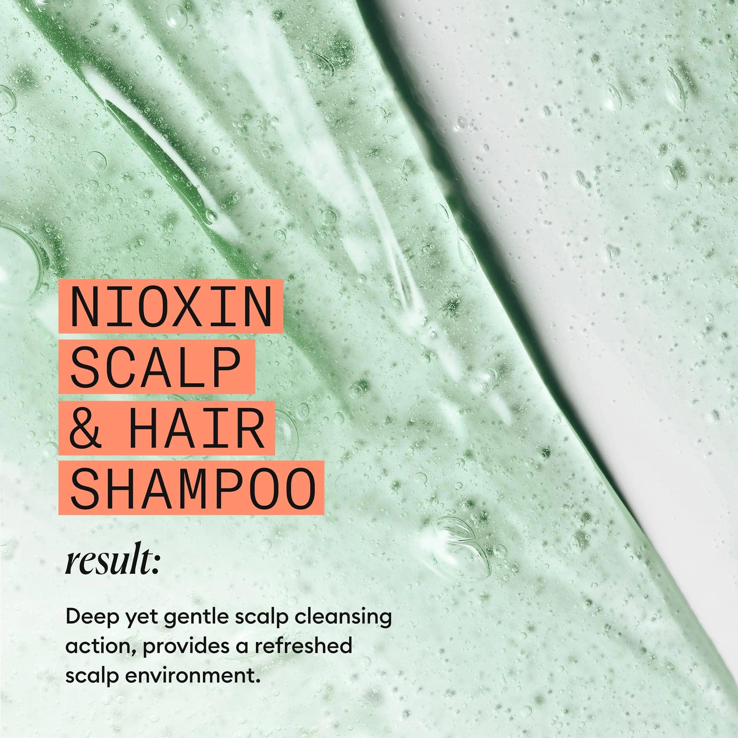 Nioxin System 4, Cleansing Shampoo With Peppermint Oil, Treats Sensitive Scalp & Provides Moisture, For Color Treated Hair with Progressed Thinning, Various Sizes 2.11 Pound (Pack of 1) - Evallys.com # #