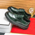 Green Patent Leather Oxford Shoes – Men’s Formal Business Dress Shoes - Evallys.com