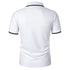 New Men's Short Sleeve Polo Shirts Solid Color Casual T-shirt Summer Trendy Breathable Loose Basic Splice Top Pockets Men Shirts - Evallys.com