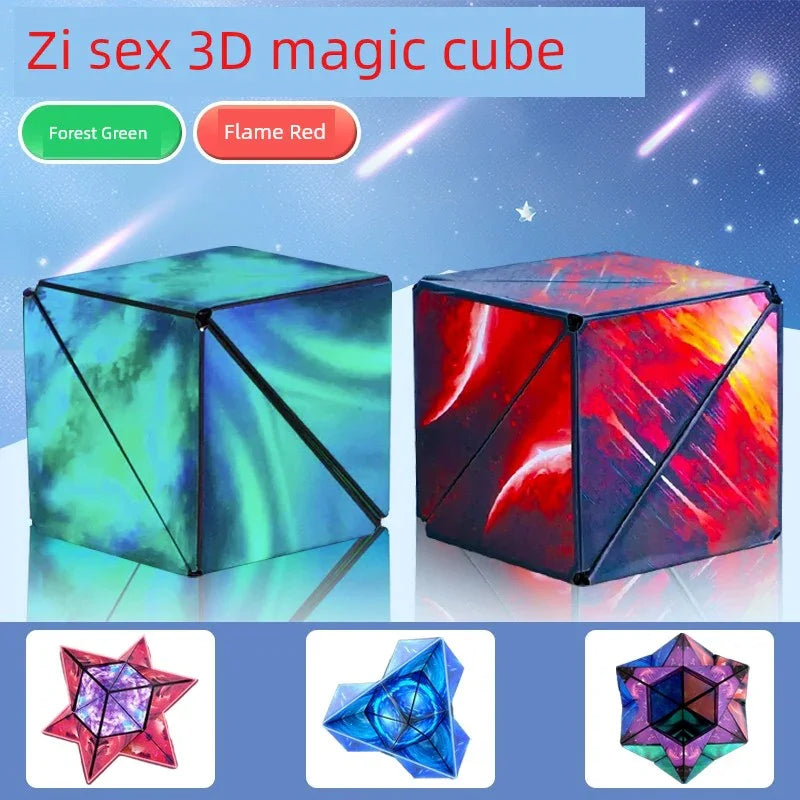 Variety Magnetic Cube Infinite Flip Deformation 3D Geometric Three-Dimensional Thinking Training Kids Educational Toy Boy - Evallys.com